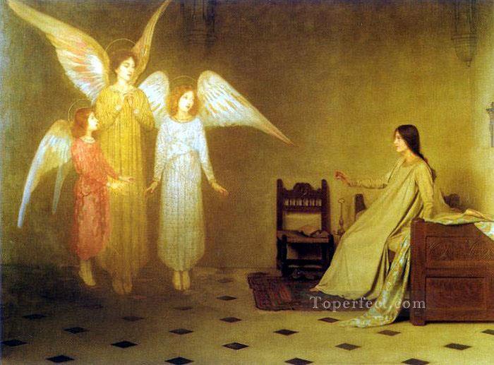 The Awakening angel Thomas Cooper Gotch Oil Paintings